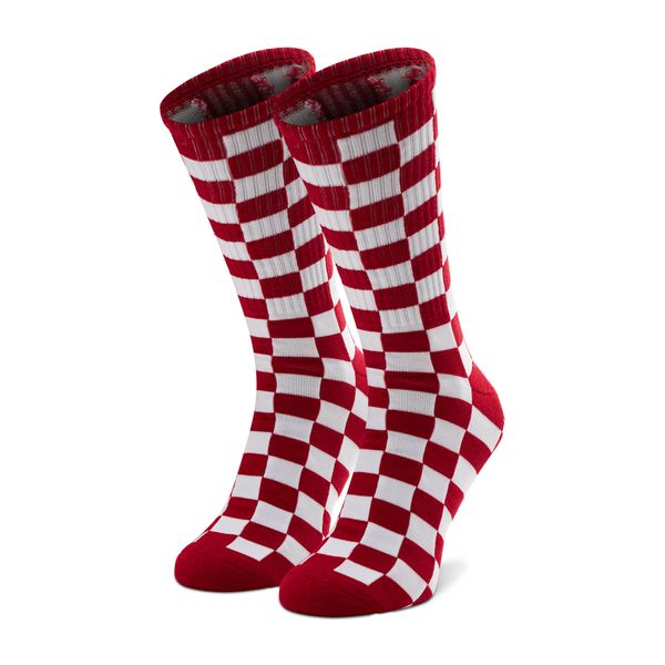 Vans Чорапи дълги мъжки Vans Checkerboard Crew VN0A3H3ORLM1 Red/White Check