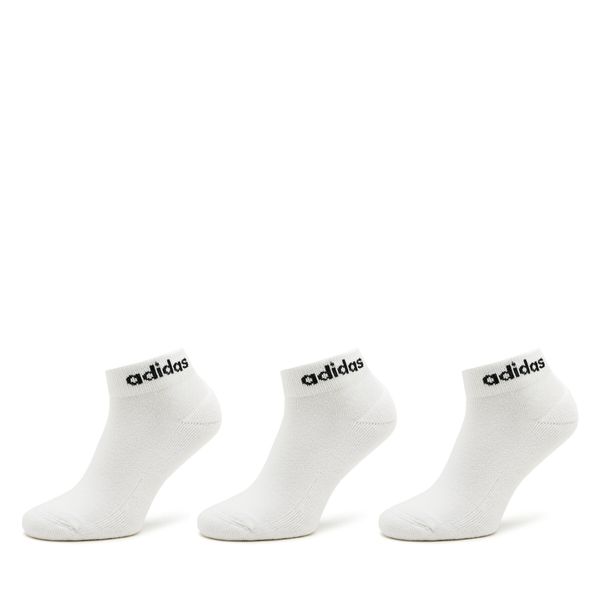 adidas Чорапи къси унисекс adidas Linear Ankle Socks Cushioned Socks 3 Pairs HT3457 Бял