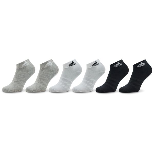 adidas Чорапи къси унисекс adidas Thin and Light Sportswear Ankle Socks 6 Pairs IC1307 medium grey heather/white/black