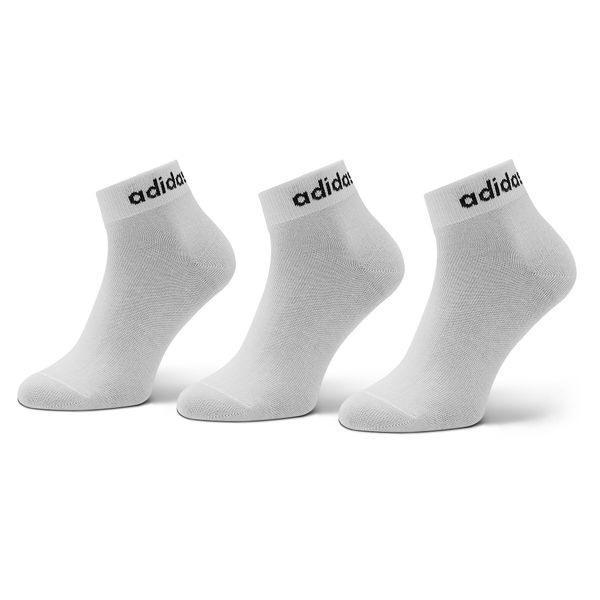 adidas Чорапи къси унисекс adidas Think Linear Ankle Socks 3 Pairs HT3451 Бял