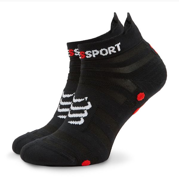 Compressport Чорапи къси унисекс Compressport Pro Racing Socks v4.0 Ultralight Run Low XU00051B Черен