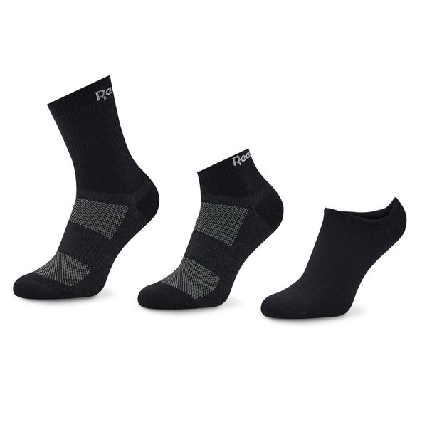 Reebok Чорапи къси унисекс Reebok Active Foundation Ankle Socks 3 Pairs GH0404 Черен
