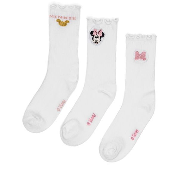Mickey&Friends Чорапи Mickey&Friends ACCCS-AW24-116DSTC (3-PACK) Бял