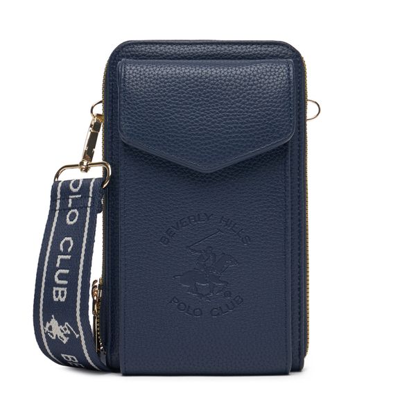 Beverly Hills Polo Club Дамска чанта Beverly Hills Polo Club BHPC-L-006-07 Тъмносин