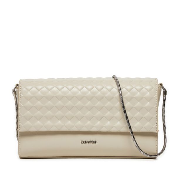 Calvin Klein Дамска чанта Calvin Klein Calvin Mini Quilt Mini Crossbody K60K611990 Dk Ecru PC4