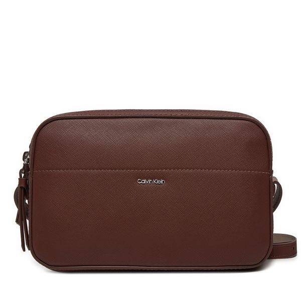 Calvin Klein Дамска чанта Calvin Klein Ck Business Camera Bag_Saffiano K60K612571 Кафяв