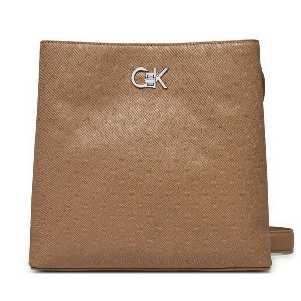 Calvin Klein Дамска чанта Calvin Klein Ck Convertible Bucket Bag_Mono K60K613137 Кафяв
