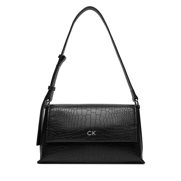 Calvin Klein Дамска чанта Calvin Klein Ck Daily Shoulder Bag_Croco K60K612142 Черен