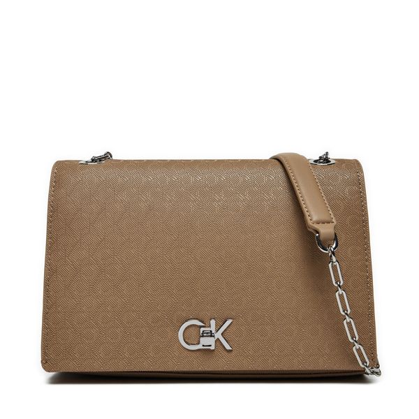 Calvin Klein Дамска чанта Calvin Klein Ck Medium Conv Shoulder Bag_Mono K60K613138 Бежов