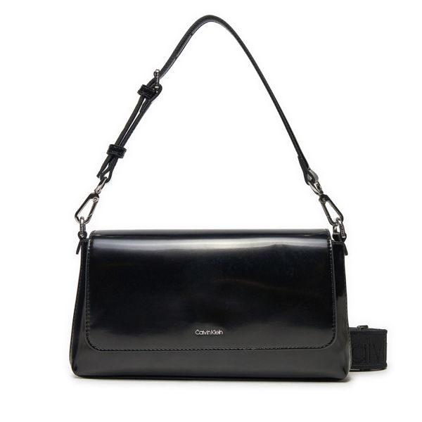 Calvin Klein Дамска чанта Calvin Klein Ck Must Conv Shoulder Bag_Shiny K60K612885 Черен