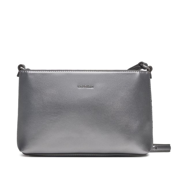 Calvin Klein Дамска чанта Calvin Klein Ck Must Crossbody Md_ Emb K60K611359 Silver Emb/Deb PE6