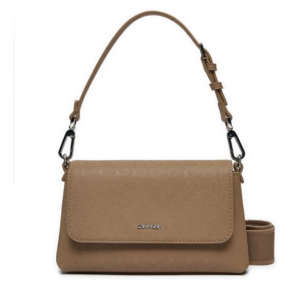 Calvin Klein Дамска чанта Calvin Klein Ck Must Dbl Strap Mini Bag_Mono K60K613088 Бежов