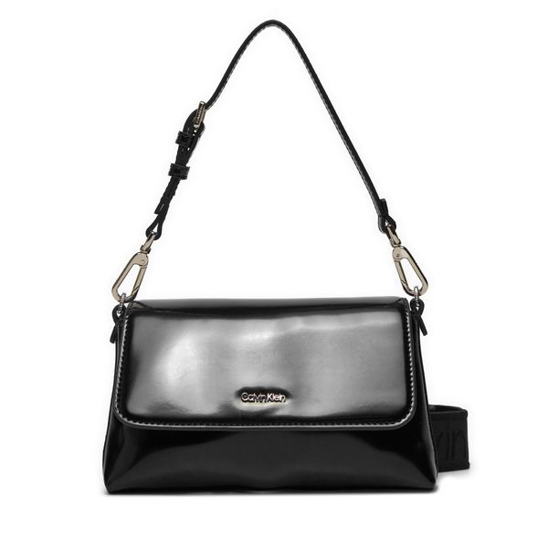 Calvin Klein Дамска чанта Calvin Klein Ck Must Dbl Strap Mini Bag_Shiny K60K612772 Черен