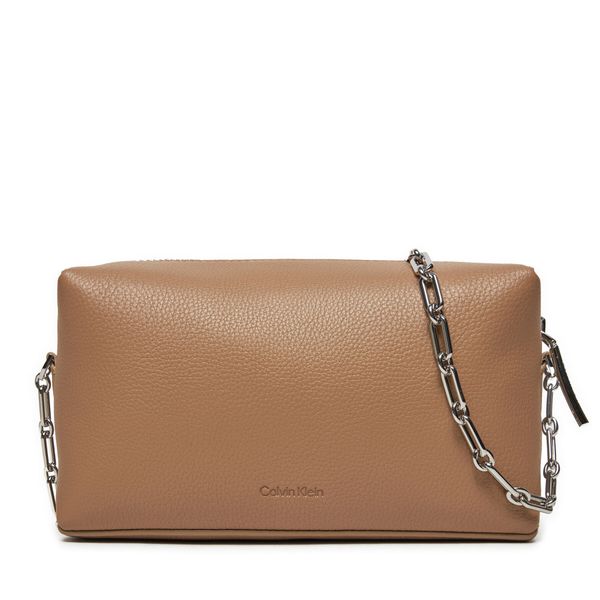 Calvin Klein Дамска чанта Calvin Klein Ck Plaque Camera Bag K60K612788 Кафяв