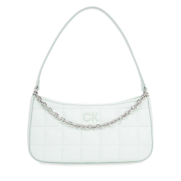 Calvin Klein Дамска чанта Calvin Klein Ck Square Quilt K60K612017 Milky Green LIA