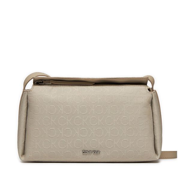 Calvin Klein Дамска чанта Calvin Klein Gracie Mini Bag_Jcq Mono K60K611753 Stoney Beige Jacquard Mono PEA