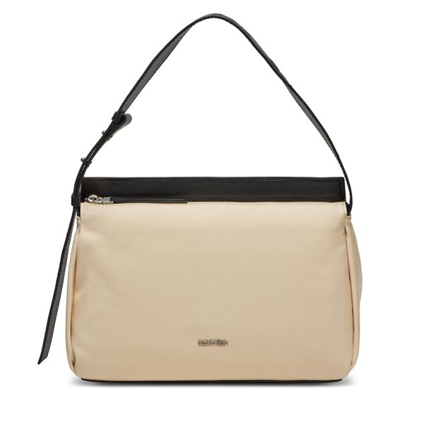 Calvin Klein Jeans Дамска чанта Calvin Klein Jeans Gracie Shoulder Bag_Canvas K60K611455 Dk Ecru PC4