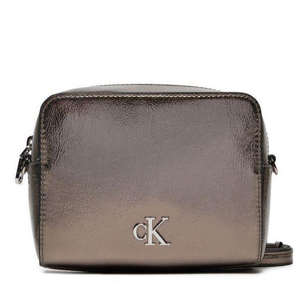 Calvin Klein Jeans Дамска чанта Calvin Klein Jeans Minimal Monogram Camera Bag Tum K60K612728 Сив