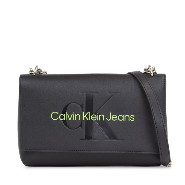 Calvin Klein Jeans Дамска чанта Calvin Klein Jeans Sculpted Ew Flap Conv25 Mono K60K611866 Black/Dark Juniper 0GX