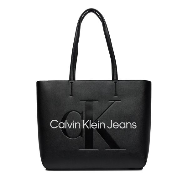 Calvin Klein Jeans Дамска чанта Calvin Klein Jeans Sculpted Shopper29 Mono K60K610276 Черен