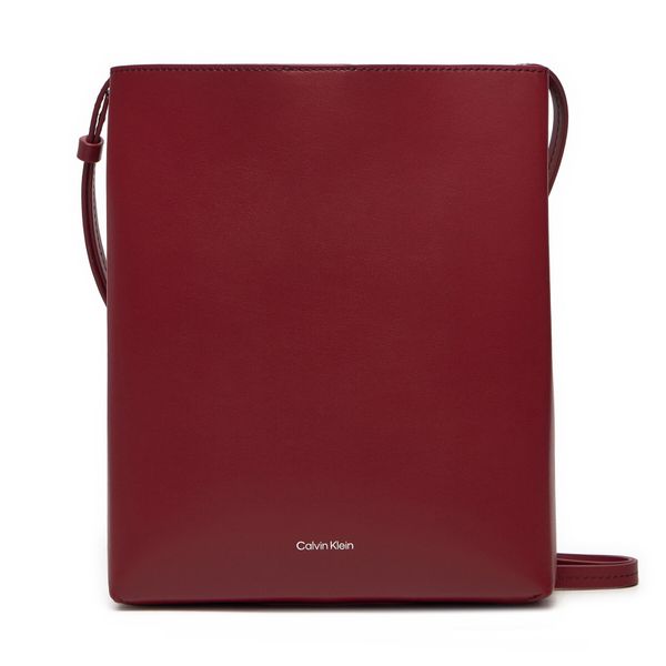 Calvin Klein Дамска чанта Calvin Klein Line Ns Crossbody Lth Bag K60K612649 Бордо