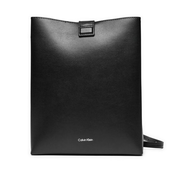 Calvin Klein Дамска чанта Calvin Klein Line Ns Crossbody Lth Bag LV04F3005G Черен