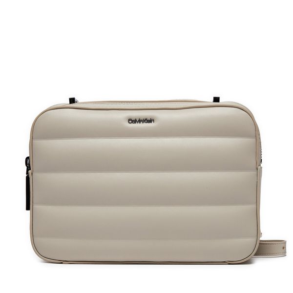 Calvin Klein Дамска чанта Calvin Klein Line Quilt Camera Bag K60K612114 Сив
