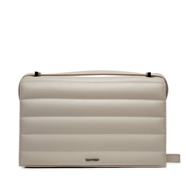 Calvin Klein Дамска чанта Calvin Klein Line Quilt Md Conv Shoulder Bag K60K612117 Сив