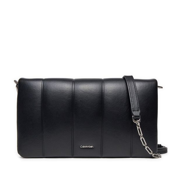 Calvin Klein Дамска чанта Calvin Klein Line Quilt Shoulder Bag K60K612787 Черен