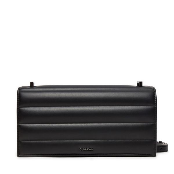 Calvin Klein Дамска чанта Calvin Klein Line Quilt Sm Conv Shoulder Bag K60K612639 Черен