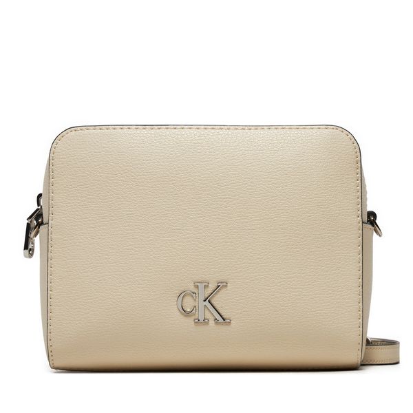 Calvin Klein Дамска чанта Calvin Klein Minimal Monogram K60K612719 Бежов