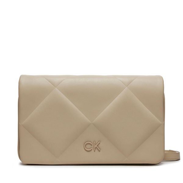 Calvin Klein Дамска чанта Calvin Klein Quilt K60K611759 Stoney Beige PEA