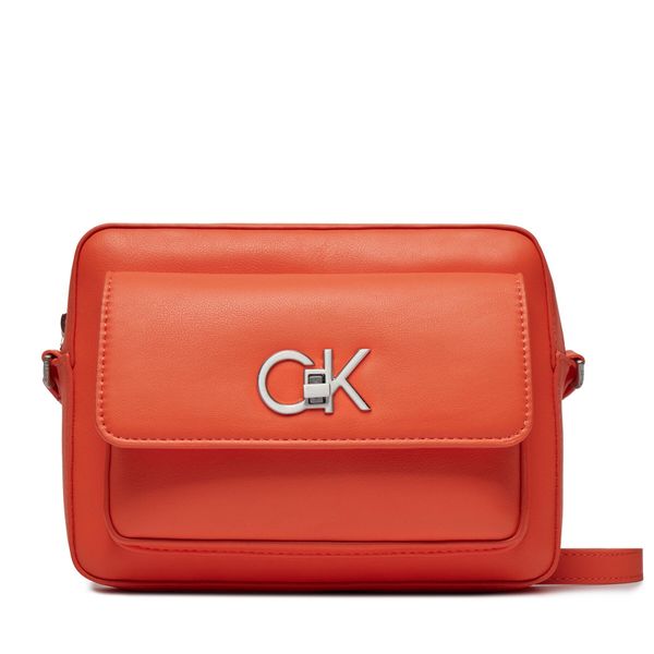 Calvin Klein Дамска чанта Calvin Klein Re-Lock Camera Bag W/Flap K60K611083 Orange SA3