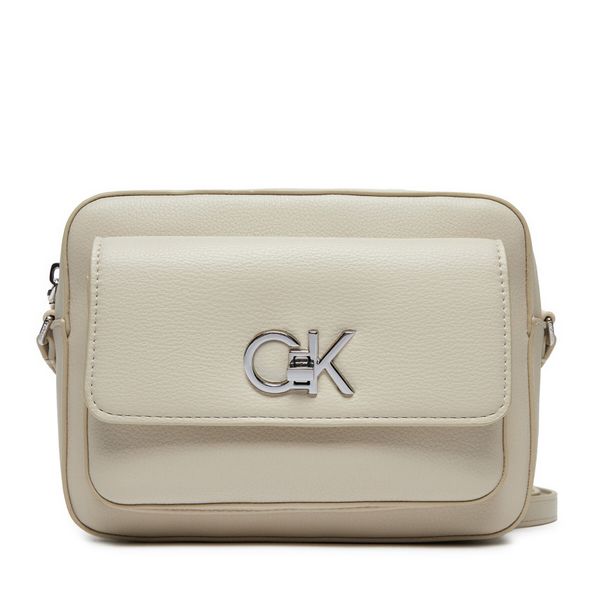 Calvin Klein Дамска чанта Calvin Klein Re-Lock Camera K60K612538 Екрю