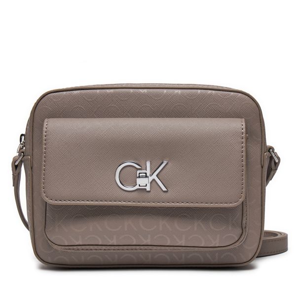Calvin Klein Дамска чанта Calvin Klein Re Lock Camera K60K612676 Сив
