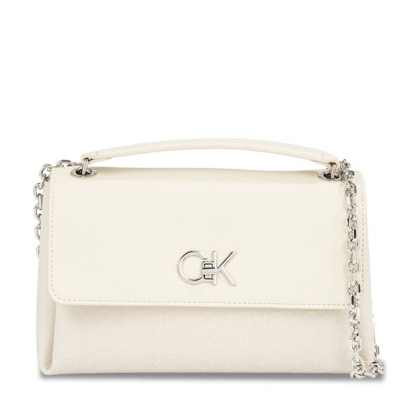 Calvin Klein Дамска чанта Calvin Klein Re-Lock Conv Shoulder Bag_Jcq K60K611755 Dk Ecru Jacquard Mono PC4
