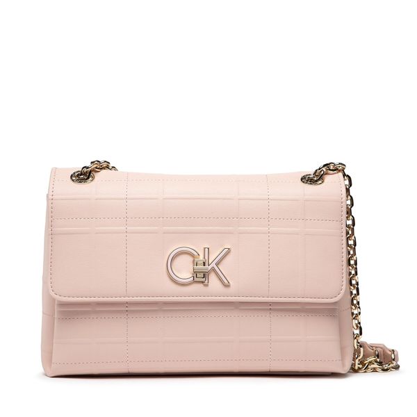 Calvin Klein Дамска чанта Calvin Klein Re-Lock Ew Conv Xbody Quilt K60K609682 Spring Rose TER