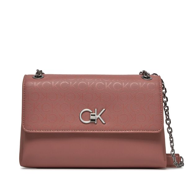 Calvin Klein Дамска чанта Calvin Klein Re-Lock Ew Conv Xbody_Epi Mono K60K611564 Ash Rose Mono VB8