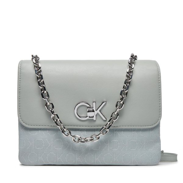 Calvin Klein Дамска чанта Calvin Klein Re-Lock K60K611877 Pigeon Jacquard Mono PEB