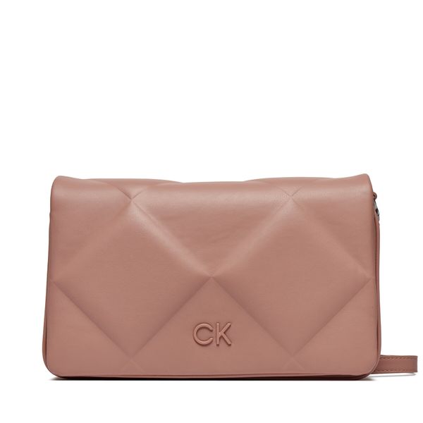 Calvin Klein Дамска чанта Calvin Klein Re-Lock Quilt Shoulder Bag K60K611021 Ash Rose VB8