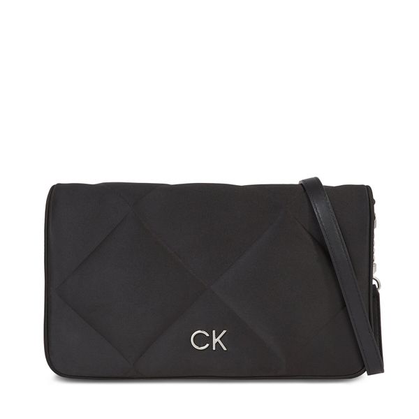 Calvin Klein Дамска чанта Calvin Klein Re-Lock Quilt Shoulder Bag-Satin K60K611300 Ck Black BAX
