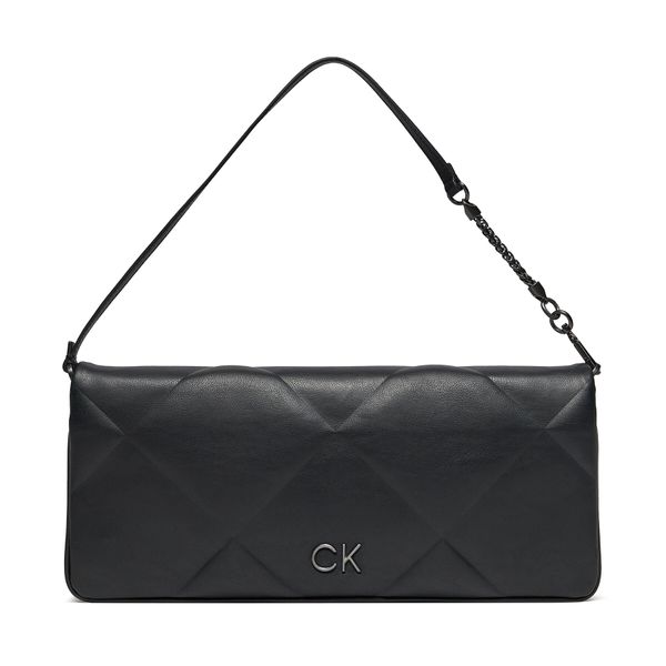 Calvin Klein Дамска чанта Calvin Klein Re-Lock Quilt Wristelet Clutch K60K611333 Ck Black BEH