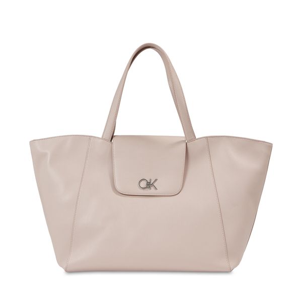 Calvin Klein Дамска чанта Calvin Klein Re-Lock Shopper W/Flap K60K611052 Shadow Gray PE1