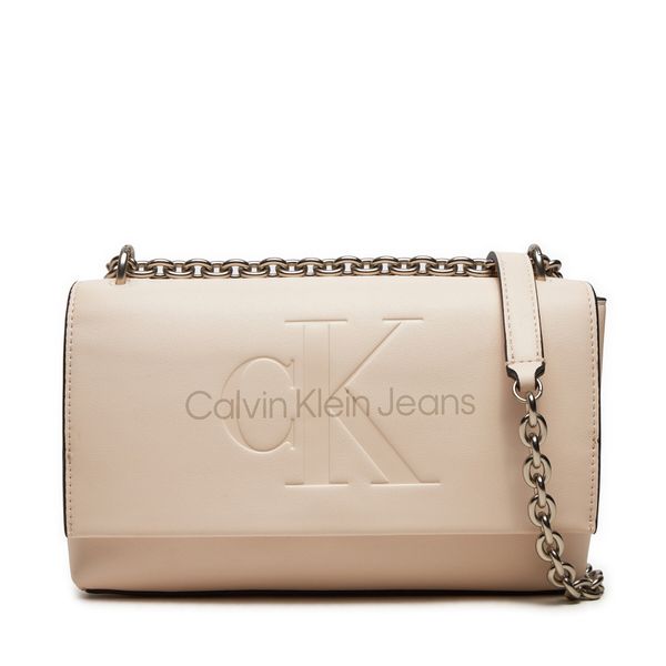 Calvin Klein Дамска чанта Calvin Klein Sculpted K60K612221 Екрю