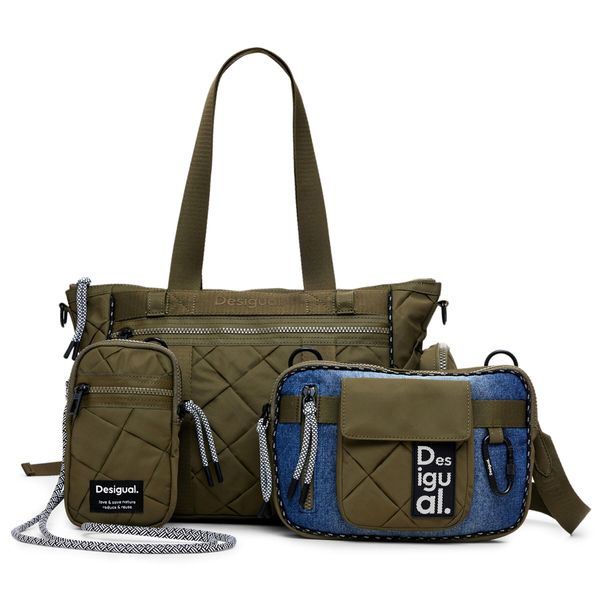 Desigual Дамска чанта Desigual 24WAXY42 Каки