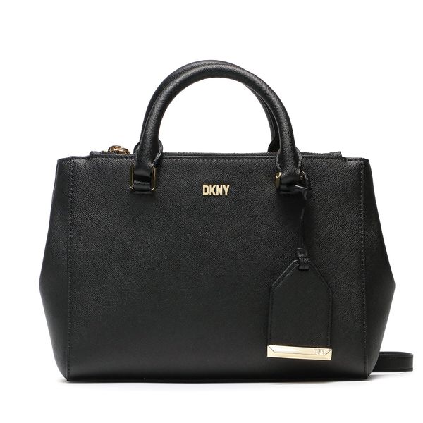DKNY Дамска чанта DKNY Belle Sm Satchel R33D1Y77 Blk/Gold BGD