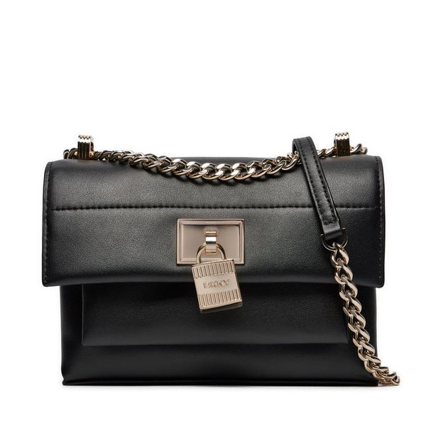 DKNY Дамска чанта DKNY Evie Sm Flap Cbody R41ERC64 Blk/Gold BGD