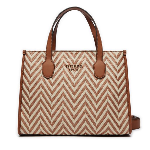 Guess Дамска чанта Guess Silvana HWCV86 65220 Кафяв