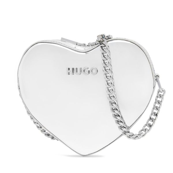 HUGO Дамска чанта HUGO Love Crossbody-L 50536119 Сребрист