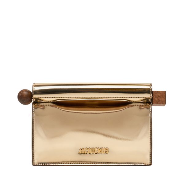 JACQUEMUS Дамска чанта JACQUEMUS La Petite Pochette Rond C 24H241BA392-3134 Златист